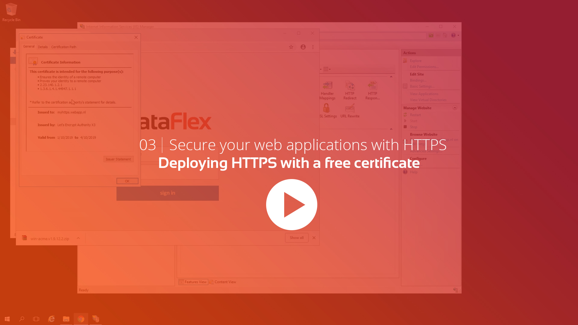 DFLC Lesson - Deploying HTTPS with a free certificate