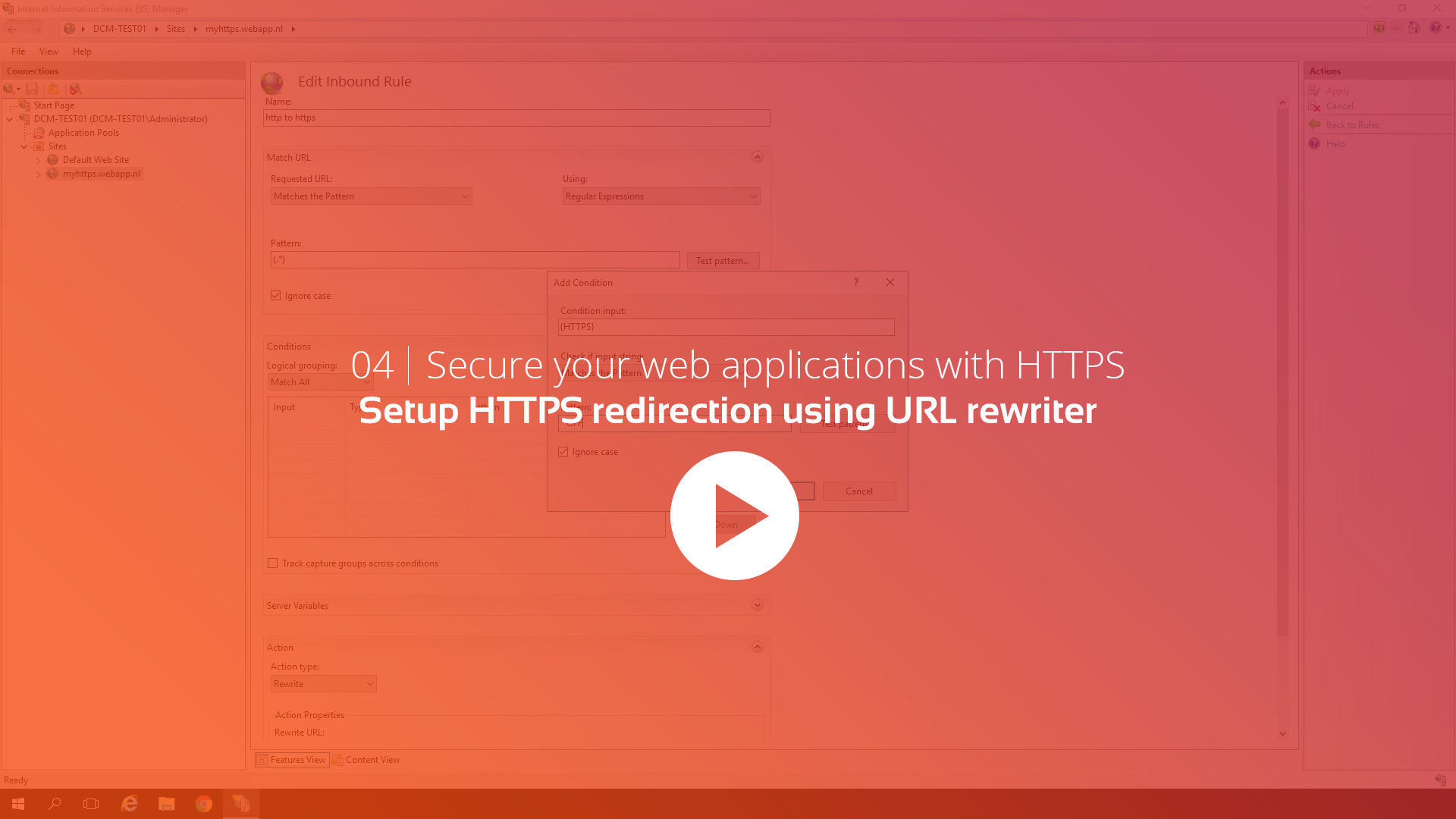 DFLC Lesson - Setup HTTPS redirection using URL rewriter
