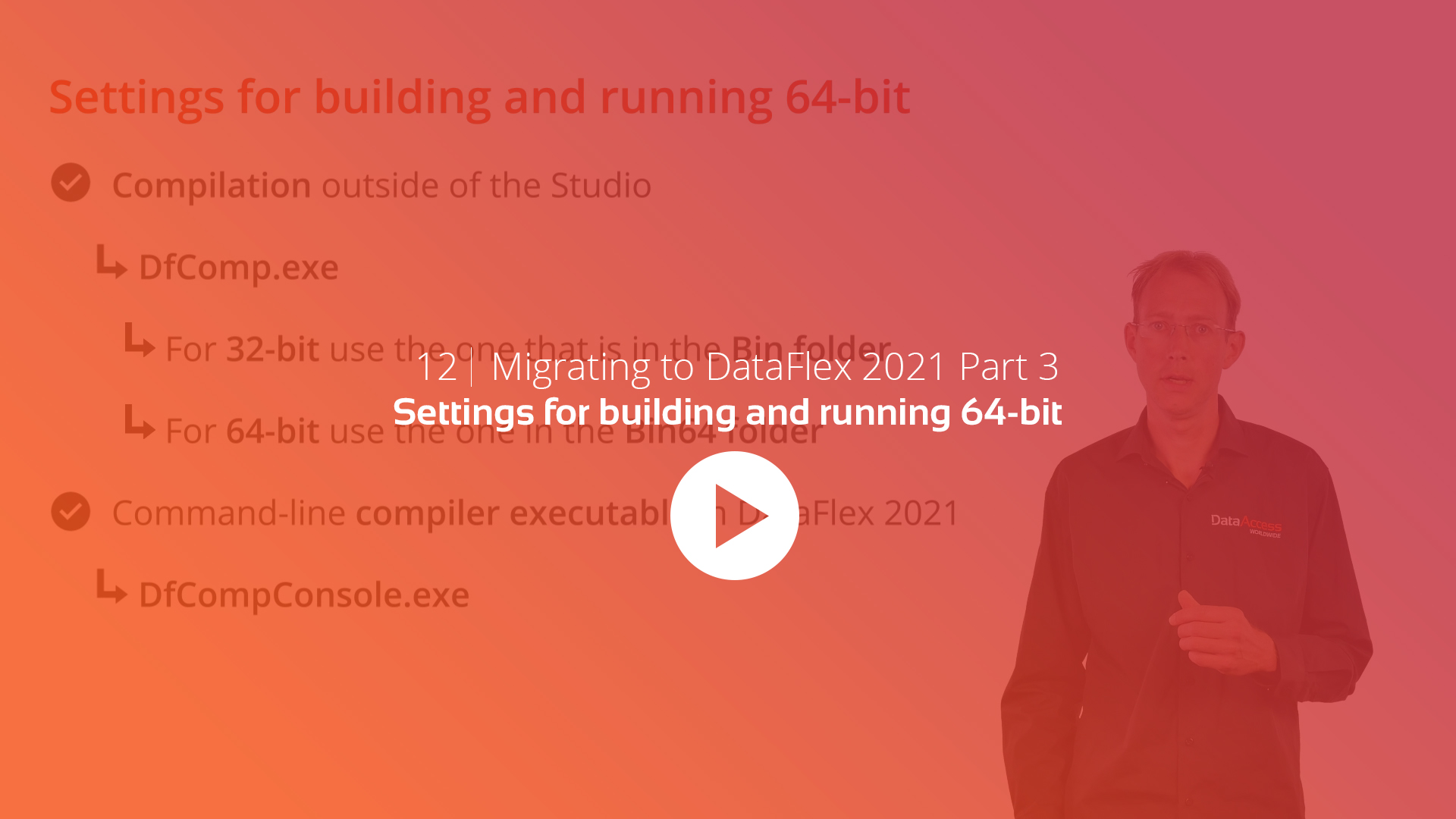 DFLC Lesson - PART 3 Settings for building and running 64 bit